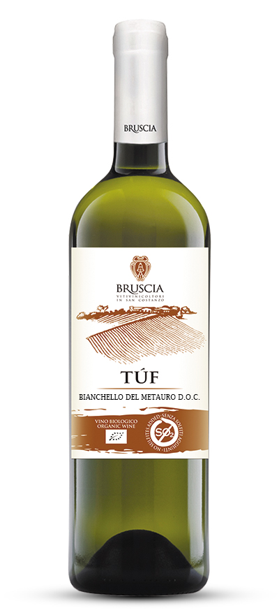 Bruscia - Tuf - Bianchello del Metauro DOC (sans sulfites) (BIO)